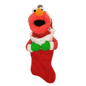 Sesame Street 3D Holiday Elmo 20" Stocking Christmas Kurt S Adler 1998 Vintage P